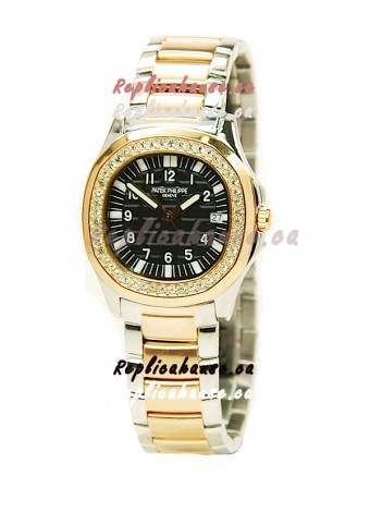 Patek Philippe Aquanaut Two Tone Ladies Gold Watch