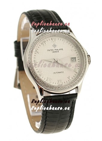 Patek Philippe Geneve Replica Watch in Roman Hour Markers