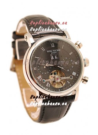 Patek Philippe Grand Complications Tourbillon Watch in Black Dial