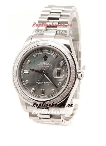 Rolex DayDate Japanese Replica Watch in Pearl Dial
