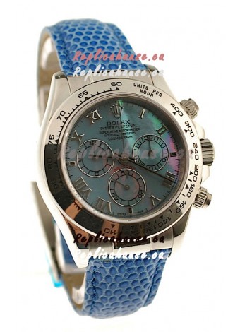 Rolex Daytona Cosmograph Swiss Replica Watch in Blue Pearl Dial