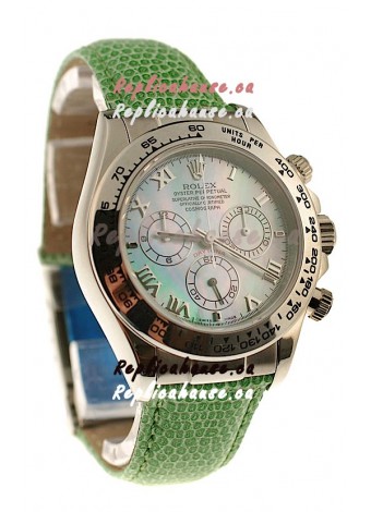 Rolex Daytona Cosmograph Swiss Replica Watch in Green Pearl Dial