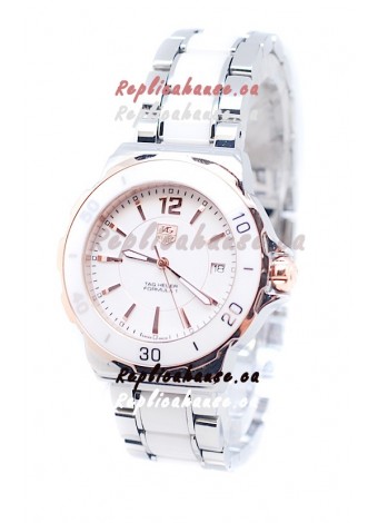 Tag Heuer Formula 1 Japanese Quartz Ladies Watch in Rose Gold Bezel