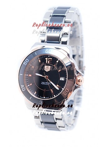 Tag Heuer Formula 1 Quartz Rose Gold Black Ceramic Watch