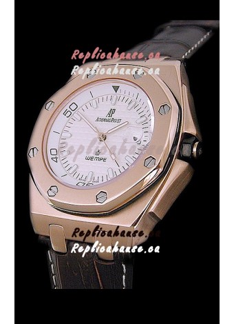 Audemars Piguet Royal Oak Scuba Wempe Swiss Watch in Gold