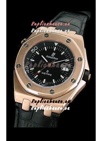 Audemars Piguet Royal Oak Scuba Wempe Swiss Watch in Gold