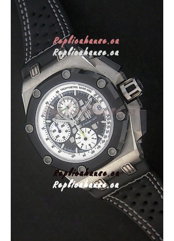 Audemars Piguet Royal Oak Offshore Rubens Barrichello Titanium Swiss Watch - Secs hand 12 O Clock