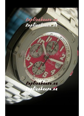 Audemars Piguet Royal Oak Offshore Swiss Watch in Red Dial - Secs hand 12 O clock