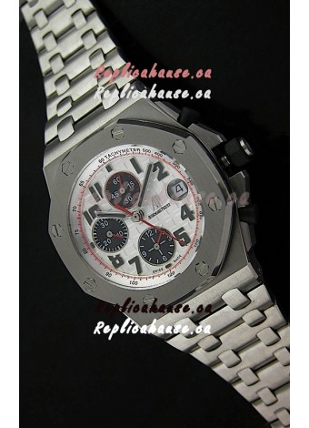 Audemars Piguet Royal Oak Offshore Panda Swiss Watch - Secs hands at 12 O clock