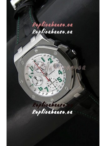 Audemars Piguet Royal Oak Offshore Pride of Mexico Swiss Watch - Secs hands at 12 O'Clock