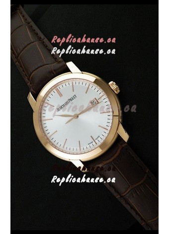 Audemars Piguet Jules Swiss Automatic Watch in Rose Gold Casing