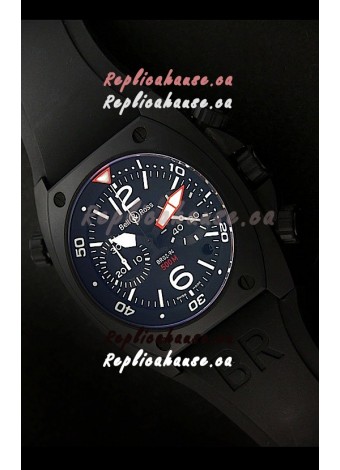 Bell and Ross BR-02 Tonneau Swiss Replica Watch in Black Dial