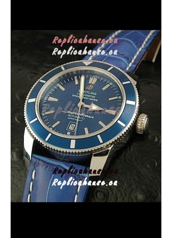 Breitling Superocean Swiss Replica Watch in Blue Dial
