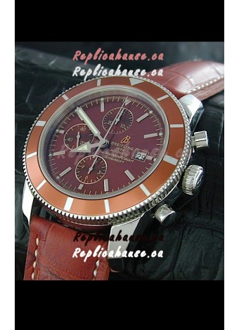 Breitling Superocean Swiss Replica Watch in Brown Dial