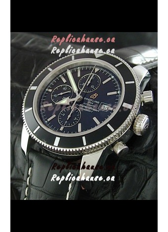 Breitling Superocean Swiss Replica Watch in Black Dial