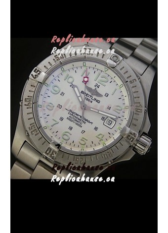Breitling Superocean Swiss Replica Watch in White Dial