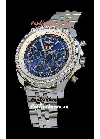 Breitling Bentley 6.75 in Swiss Replica Watch in Blue Dial