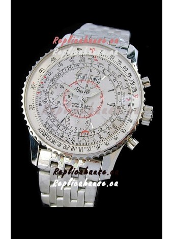 Breitling Navitimer World Swiss Replica Watch in White Dial