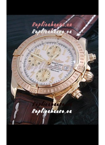 Breitling Windrider Swiss Replica Watch in White Dial