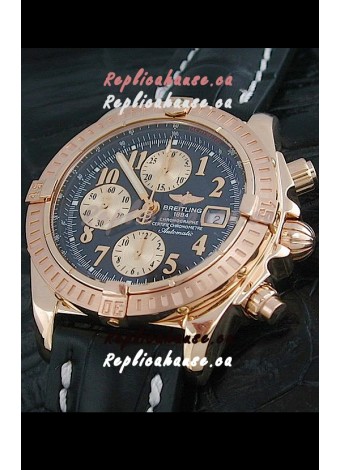 Breitling Windrider Swiss Replica Watch in Black Dial