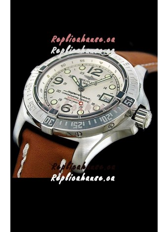 Breitling Superocean Steelfish Swiss Replica Watch in White Dial