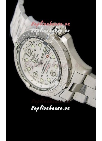 Breitling Superocean Steelfish Swiss Replica Watch in White Dial