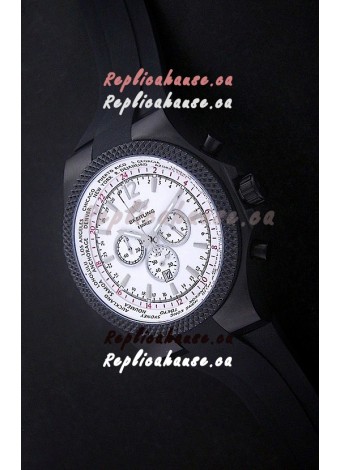 Breitling Bentley PVD Japanese Replica Watch in White Dial