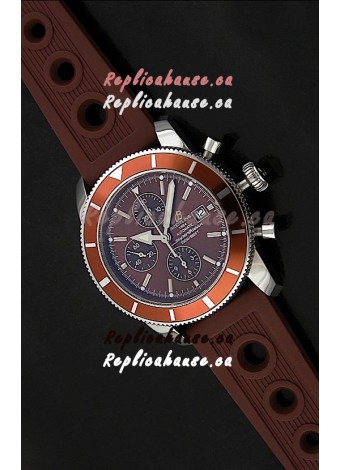 Breitling Superocean Swiss Replica Watch in Brown Dial