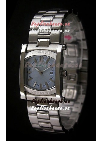 Bvlgari Assioma Japanese Replica Quartz Watch in Blue Dial