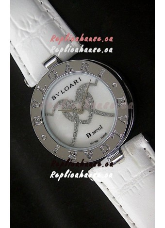 Bvlgari B.zerol Japanese Replica Quartz Watch in White Dial
