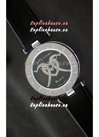 Bvlgari B.zerol Japanese Replica Quartz Watch in Black Dial