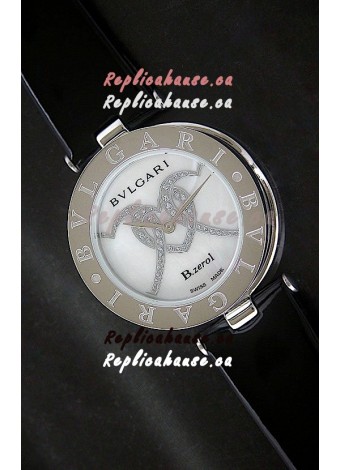 Bvlgari B.zerol Japanese Replica Quartz Watch in White Dial