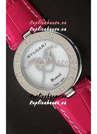 Bvlgari B.zerol Japanese Replica Quartz Watch in White Dial