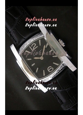 Bvlgari Assioma Japanese Replica Quartz Watch in Black Dial