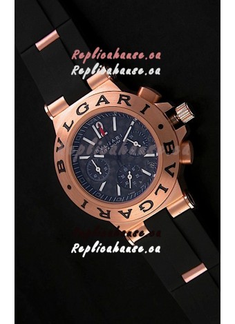 Bvlgari CH35 S Aluminium Japanese Replica Watch in Black