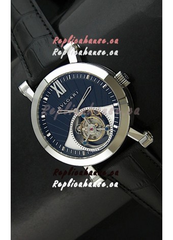 Bvlgari Sotirio Swiss Replica Tourbillon Watch in Blue Dial