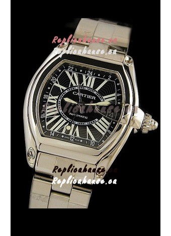 Cartier Roadster Swiss Replica Automatic Watch in Black Dial