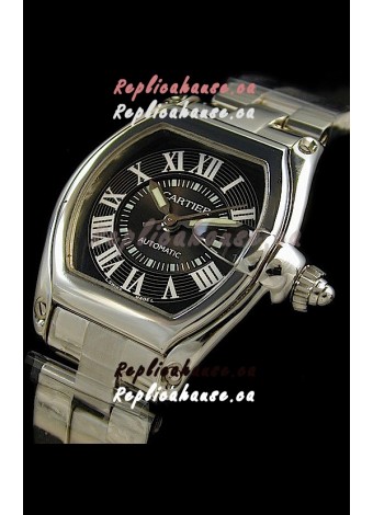 Cartier Roadster Swiss Replica Watch in Black Dial