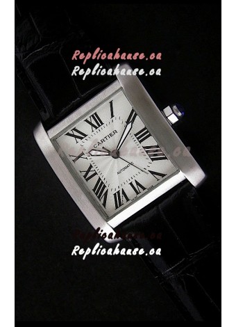 Cartier Tank 100 Japanese Replica Watch in White Dial