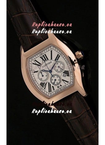 Cartier Tortue Japanese Replica Watch in White Dial