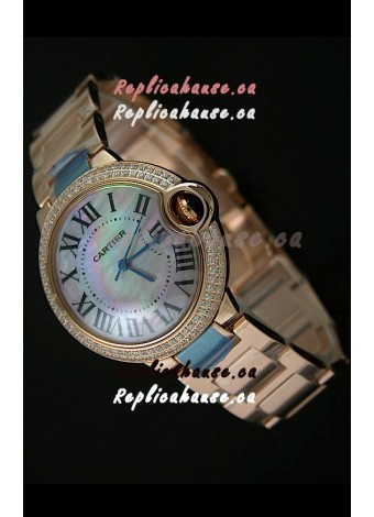 Cartier Balon de Swiss Replica Watch in Rainbow Dial