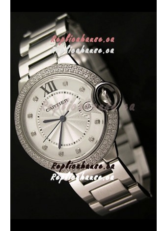 Balon Bleu de Cartier Mens Japanese Watch in Steel