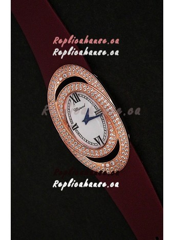 Chopard Xtravagza Swiss Replica Watch in Brown Strap