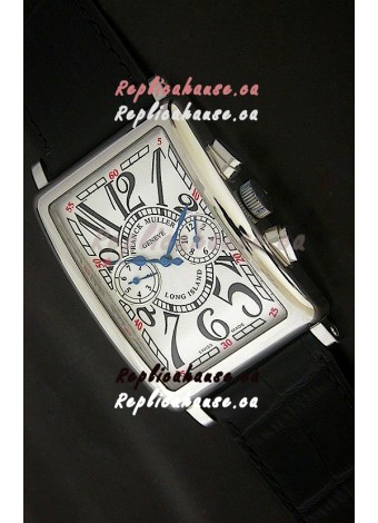 Franck Muller Long Island Japanese Replica Watch in White Dial