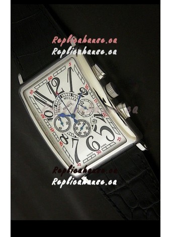 Franck Muller Long Island Japanese Replica Watch in White Dial