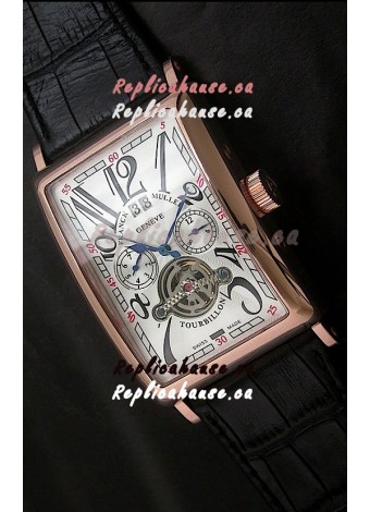 Franck Muller Tourbillon Japanese Replica Watch in White Dial