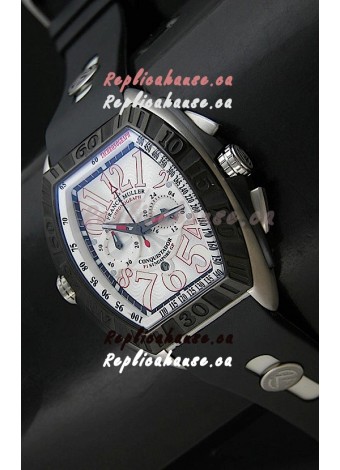 Franck Muller SingaporeGP Series 2009 Japanese Replica Watch in White Dial