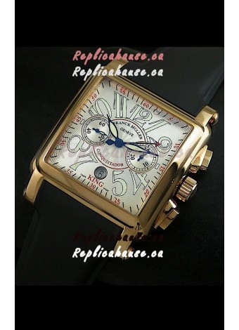 Franck Muller King Conquistador Cortez 10000 Rose Gold Swiss Replica Watch