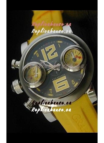Graham Chronograph Swordfish Swiss Replica Watch in Black Dial