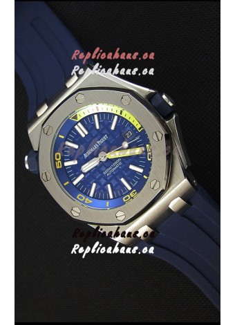 Audemars Piguet Royal Oak Offshore Diver Japanese Automatic Replica Watch in Dark Blue